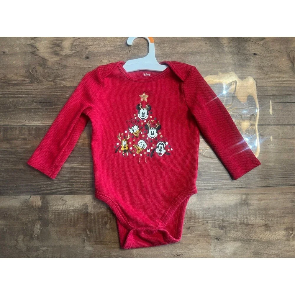 Disney Red Christmas One Piece onesie 12month